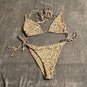Chic Animal Print Bikini Set